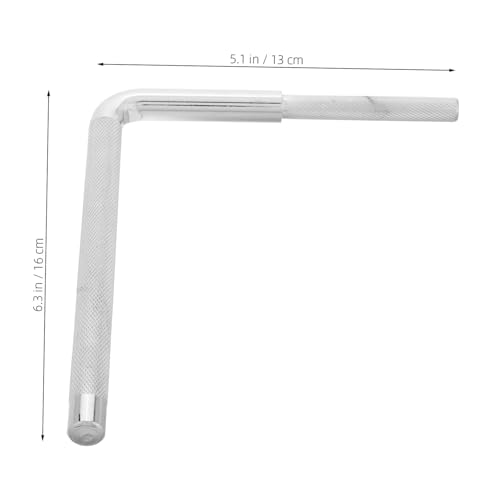 Soporte para cencerro para batería BESPORTBLE metal plata miniatura 2