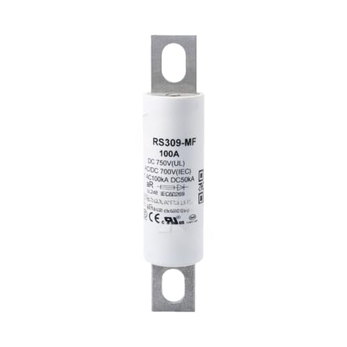 Fusible charge pile RS309-MF 100A 750V pour borne basse tension DC