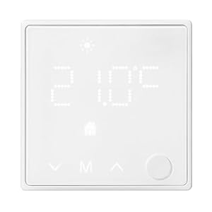 Miratic Tuya Smart WiFi Thermostat – Digitaler Raumthermostat für Heizung 86×86×45 mm IP20 Intelligente Heizungssteuerung