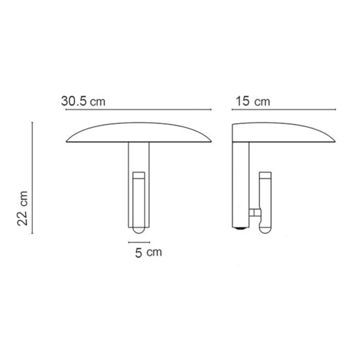 Aplique de pared interior moderno y ajustable para iluminación de dormitorio 8