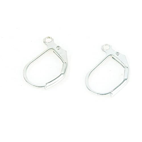 Boucles D'oreilles En Argent Avec Tourmaline Multicolore - 31x15 Mm - Neuf Sans Emballage