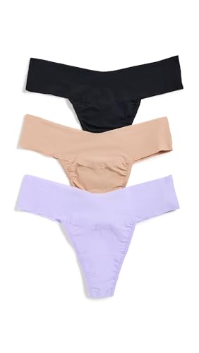 Image of hanky panky - BreatheSoft Natural Rise Thongs for Women | Comfortable Everyday Lingerie Panties | Sizes (XS-XL) | 3 pack