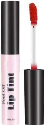 HMDABD Peel Off Lip Stain Long-lasting Lip Gloss Non Stick Cup Liquid Lipstick Lip Gloss Lip Liner Stain Peel Off (01, One Size)