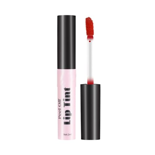 HMDABD Peel Off Lip Stain Long-lasting Lip Gloss Non Stick Cup Liquid Lipstick Lip Gloss Lip Liner Stain Peel Off (01, One Size)