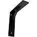 Ekena Millwork BKTMLE Steel Bracket Legacy, 2"W x 8"D x 8"H, Powder Coated Black