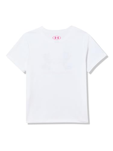 Under Armour Girls' Big Logo Flower Fill Short Sleeve T Shirt3