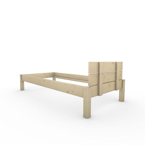 TUGA - Holztech Naturprodukt MASSIVHOLZBETT DAYBETT MASSIV Holz Bett HOLZBETT FSC 300Kg 90 x 200cm unbehandelt HÖHE 38cm – Bild 8