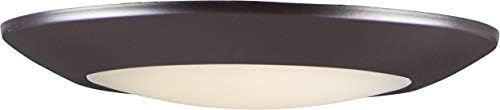 Maxim 57850WTBZ Diverse Energy Star Round 9" LED Flush Mount Non-T24, 1-Light 18 Watt, 3000K, Bronze