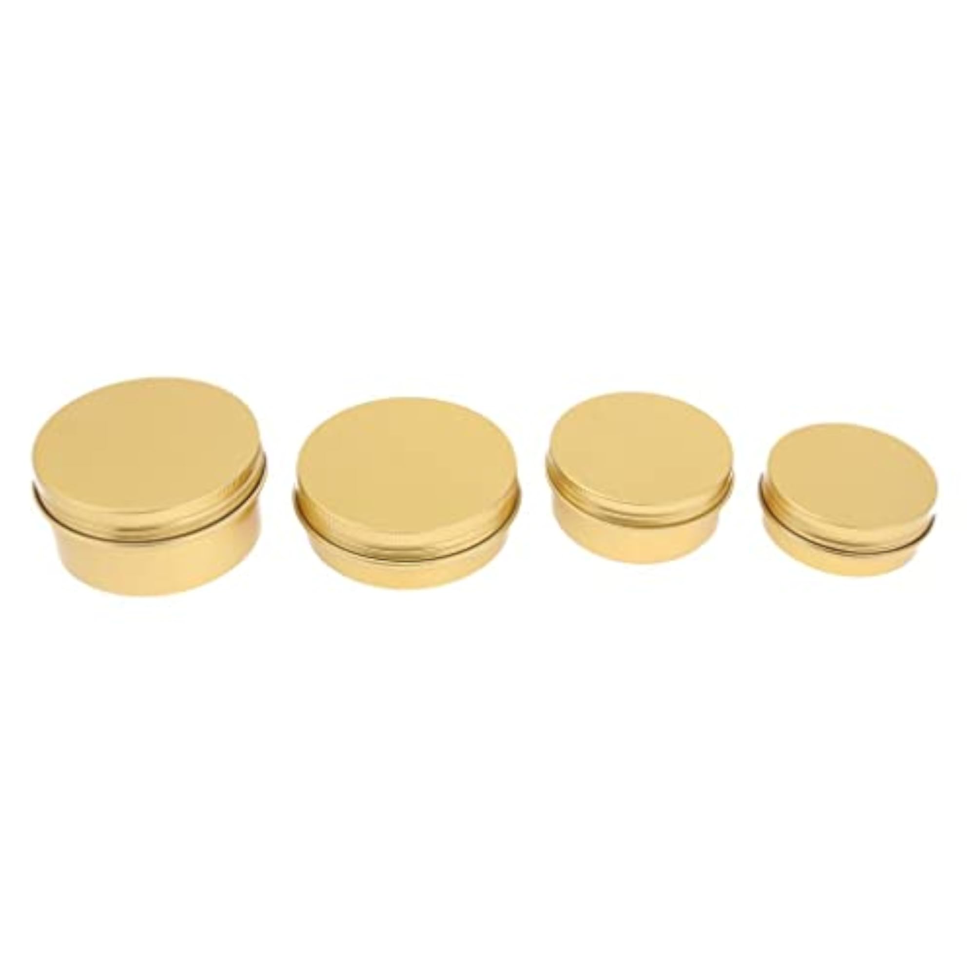2x10 Pieces Round Aluminum Cream Empty Containers