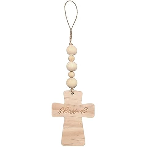 Cross Wood Bead Garlands with Tassels Cover