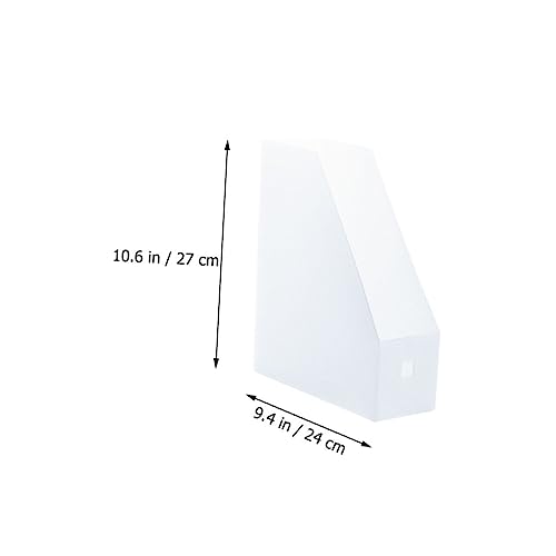 GRIRIW 2pcs Transparent File Rack Multipurpose Desktop Document Organizer for Office Home and Study Vertical Bookshelf for Efficient File Storage and Management - Image 3