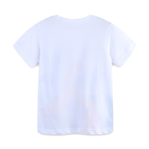 Image of HILEELANG Toddler Boy Summer Short Clothes Sets Cotton Crewneck Tees Shorts Pocket Adjustable Knite Shorts Playwear Sets
