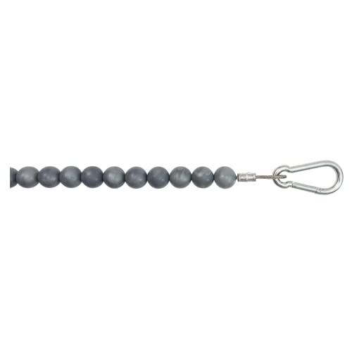 USA-Made Stainless Steel Retainer Ring for 2" Pole - Beaded Design