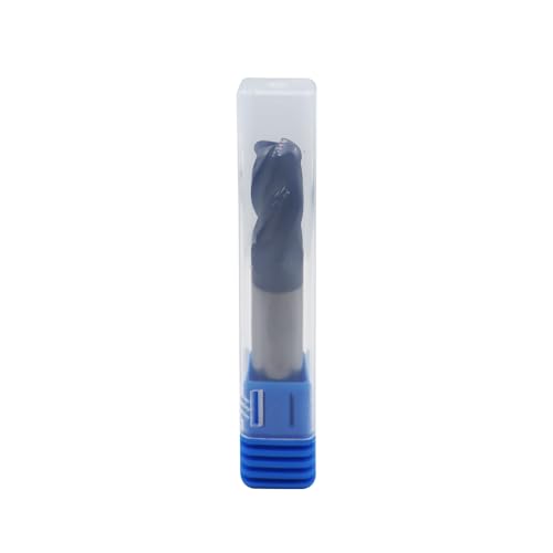 Image of 1 /2in Solid Carbide Corner Radius End Mill,30 Degree Helix-0.125inCorner Radius, 4 Flutes,AlTiN Coated Bits Tool for Medium Hardness Steel, Brass, Iron