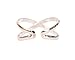 MiYa Jewelry Handmade Silver Criss-Cross X Shape Adjustable Toe Ring, 925 Sterling Silver, Elegant Samll Dainty Open Toe, Pinky or Knuckle Rings for Women (Silver-Criss-Cross)