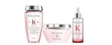 Kérastase Genesis, Rutina Anticaída con Champú Bain Hydra-Fortifiant 250 ml, Mascarilla Masque Reconstituant 200 ml y Sérum Anti-Chute Fortifiant 90 ml, Para Pelo Fino o Frágil