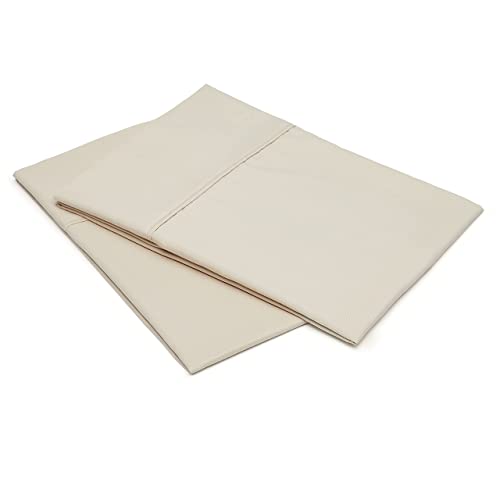Amazon Basics Lightweight Super Soft Easy Care Microfiber Pillowcase, King, Beige - Pack of 2, Pillow Not Included
