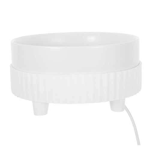 balacoo Thermal Pet Bowl Heated Water Bowl for Cats Ceramic Construction Automatic Heating System