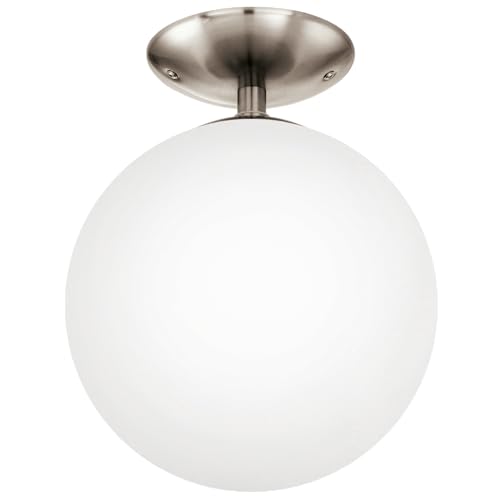 EGLO Deckenlampe Rondo, runde Deckenleuchte, Deckenbeleuchtung Glaskugel,...