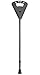 Produktbild Gehstock Gehhilfe Teleskop-Sitzstock Flipstick Standard schwarz