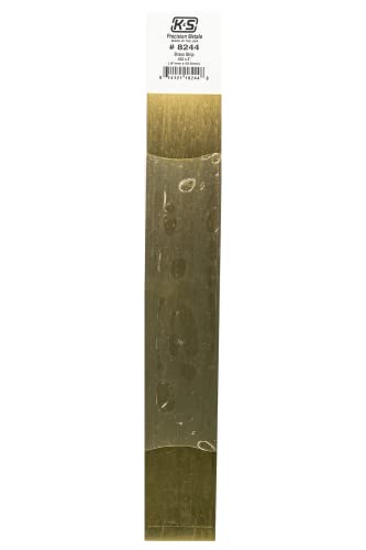 K&S K & S Precision Metals 8244 Brass Strip, 0.032" Thick x 2" Wide x 12" Long, 1 Piece, Made in The USA