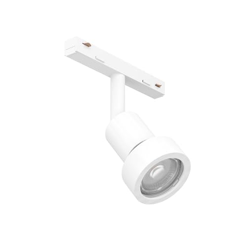 Eglo Accesorios para sistema Easy Track, adaptador para focos de techo en carril, luz de techo con enchufe, accesorio para carril de techo, plástico blanco, casquillo GU10