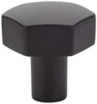 Emtek 86457US19 Urban Modern 1-1/8 Diameter Mod Hex Geometric Knob (25 Pack) - Flat Black