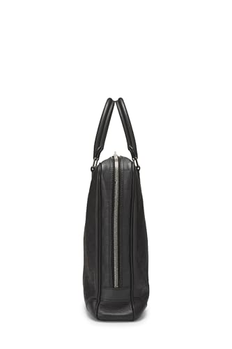 Pre-Loved Black Damier Infini Porte Documents Voyage, Black3