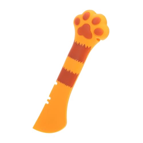 ibasenice シリコン製猫缶オープナー スプーン 多機能ペットフードアクセサリー 手動缶切り 便利な給餌ツール 溝付きハンドルで簡単操作 猫用 犬用 缶詰の隅まできれいに掘り出せる