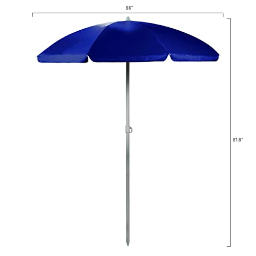 PICNIC TIME 5.5 Ft Portable Beach Umbrella, Lightweight UV Protection Sunshade with Tilt Pole & Carry Bag, Outdoor Canopy Umbrella for Beach, Sand, Pool, Patio, Camping, Travel, or Backyard Shade, (Navy Blue) - Image 9