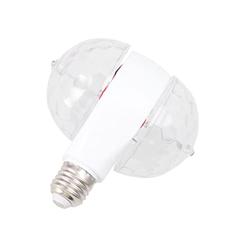 VICASKY White Mini Stage Light Double Head Ball Lamp Neon Glow for Parties Ktv Home Decor