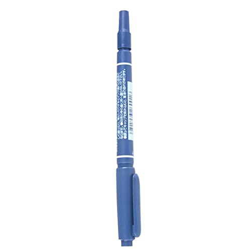 Tiuimk Pennarello blu per tatuaggi, resistente ai graffi e all'acqua, colori vivaci, 2 misure, ideale per pelle, vetro, metallo e altro ancora