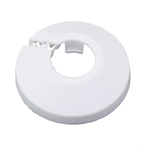 Lot de 20 rosaces blanches pour tuyaux de radiateur de salle de bain et longue durée (12 mm)