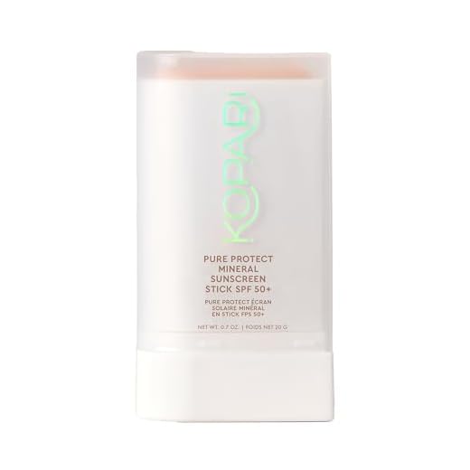 Kopari Protetor Solar Em Bastão 100% Mineral Pure Protect Fps 50+, Protetor Solar Transparente Para Rosto E Corpo Com Óxido De Zinco, Óleo De Argan Hidratante, Manteiga De Karité, Acabamento Transpa