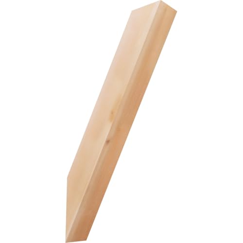 Ekena Millwork BRC04X14X26TRA00SWR 3 1/2"W x 14"D x 26"H Traditional Smooth Knee Brace, Western Red Cedar