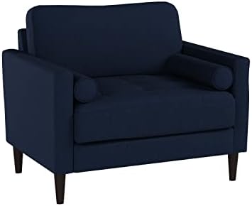 Lifestyle Solutions Lexington Armchair, 39.8" W x 31.1" D x 33.5" H, Navy Blue