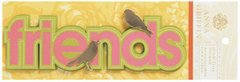 Anna Griffin Friends Birds Title Dimensional Scrapbook Sticker