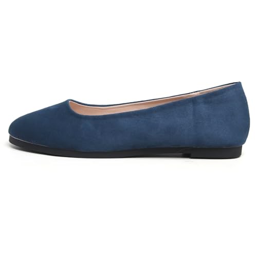 Image of Dear Time Women's Flats Comfortable Slip On Ballet Flats Soft Solid Casual Shoes