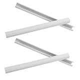 CIYODO Kits de Cubiertas Resistencia Deformación para Tubos de Radiador de PVC Blanco y Diseño Limpio 4 Piezas para Proyectos de Mejora del Hogar