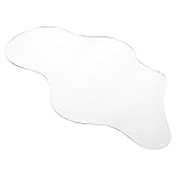 LOGOFUN Irregular Shaped Mirror Pond Miniature Lake Landscape Accessory for Christmas Village Display Party Supplies - 30 * 17cm