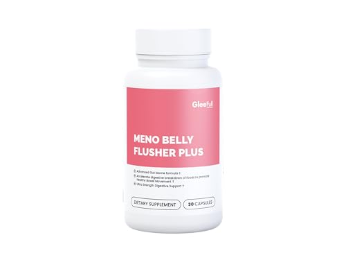 Image of GLEEFULL SUPPS Meno Belly Flusher Plus, 1 Bottle (30 Count), Pink