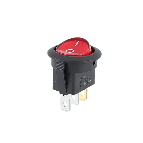 Interrupteur type navire 220V rouge pour remplacer un bouton défectueux facilement