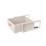 NICCOO Ausziehbarer Schubladen 2 Lagen, Küchenschränke Aufbewahrungsbox, Slide Out Schrank-Organizer-Schubladen Aufbewahrungsregal für Küchen, Speisekammer, Badezimmer