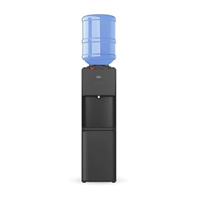 Brio CLTL130 130 Series Top-Load Water Cooler Dispenser for 3- and 5-Gallon Bottles, Hot & Cold, Spill-Free Loading, Child Safety Lock, Energy Star 3.0, Black