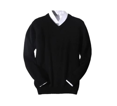 Men Cashmere Classic V-Neck Knitted Sweater Men Pullover Fall Winter Casual Business Jumper Male Jersey Sweater