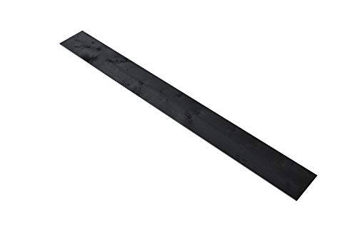WoodyWalls Peel and Stick Wood Planks | Real Wood Wall Panels | Premium Set of 12 Wood Planks (19.5 sq. ft. per Box) Charcoal (Black)