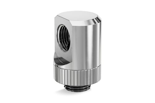 EK-Quantum Torque Rotary 90° Adapter Fitting, G1/4" Male to Female, Rotary Angled Adapter for PC Water Cooling, Nickel
