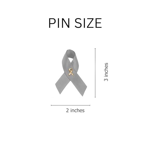 Image of 1 /2 /5 /10 /25 /50 /100pcs Satin Awareness Ribbon Pins (Pick your color), for Cancer & Disease Awareness, Bulk Quantities for Fundraising, Events, Gift Giving