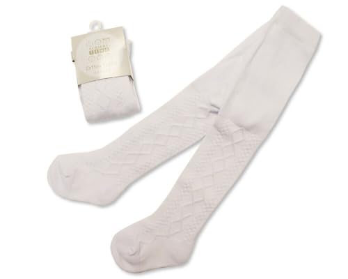 Gum & Berries Baby Infant Cotton Tights Bow Babies 0-3 Months/Pink & Pink, Pink Bow, us 0-3m