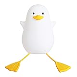 HAPINARY LED Silikon Nachtlicht Kinderzimmer Nachttischlampe USB Wiederaufladbar Cartoon Ente...
